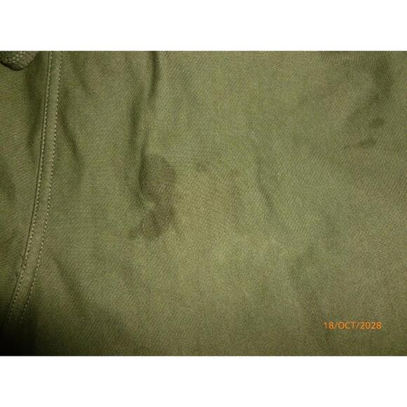 Athleta Pants Womens Khaki Green‎ Cargo Pocket Cropped Cotton Stretch Large L - Picture 3 of 7